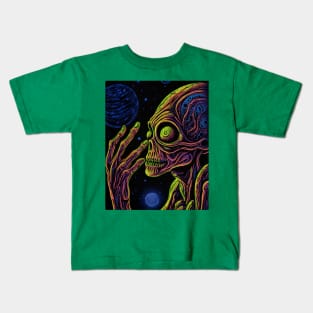 Bug Eye Alien Kids T-Shirt